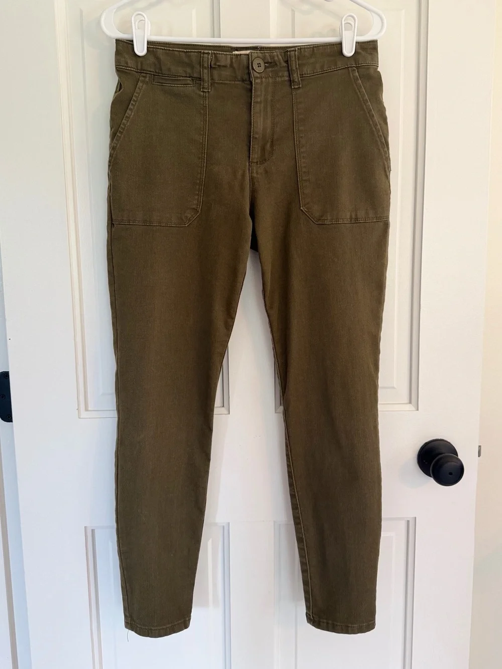 Sanctuary Standard Surplus Olive Utility Cargo Pants Size 28 Ankle